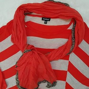 Bebe sweater with free scarf